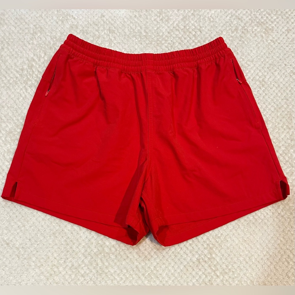 Outdoor Voices Mens Red Shorts Size Large